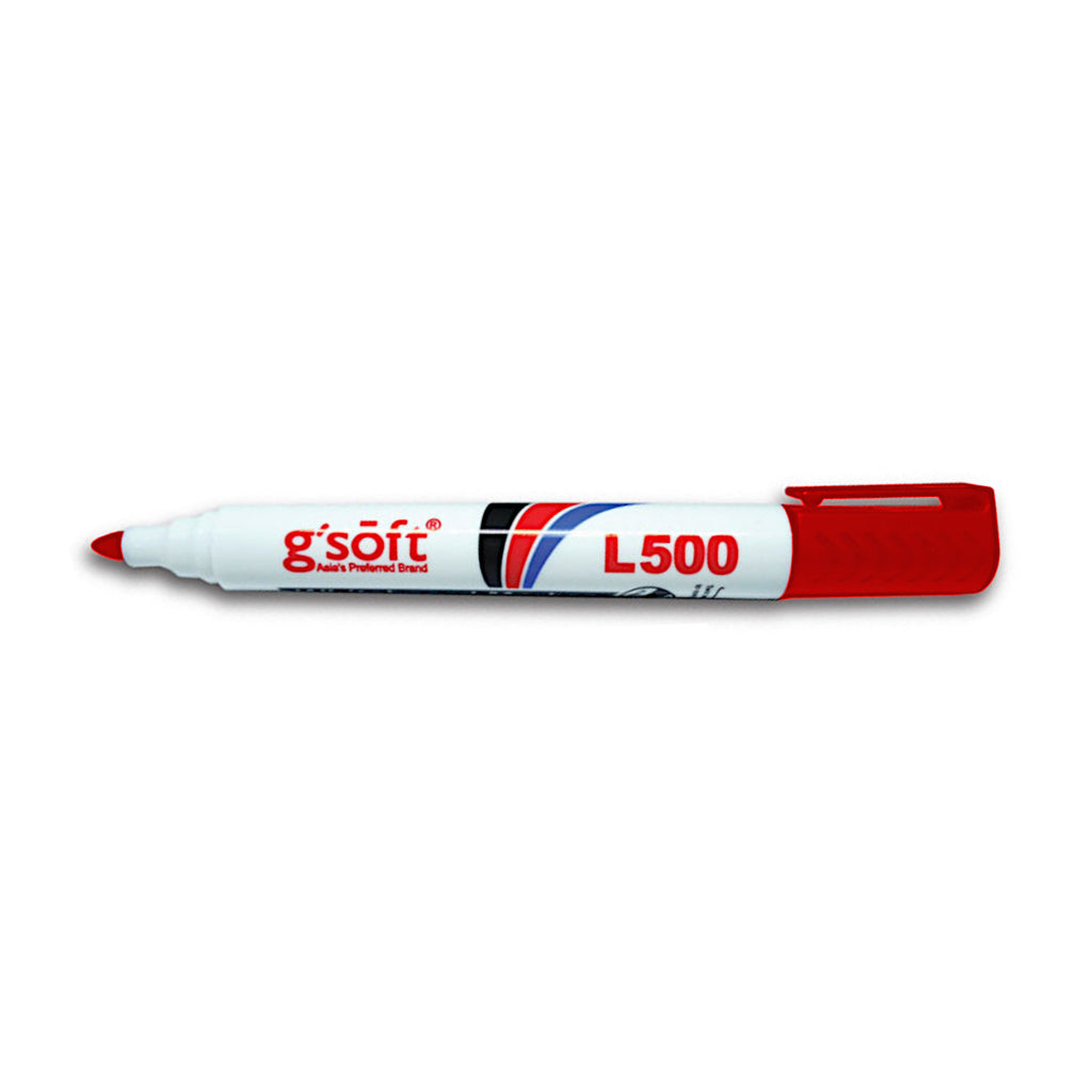 G'Soft Whiteboard Marker 2mm Pen - Red