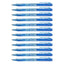12pcs G'Soft W2 Retractable Ball Pen 0.7mm - Blue