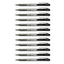 12pcs G'Soft W2 1.0mm Retractable Ball Pen - Black