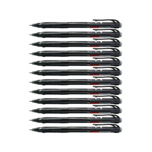 12pcs G'Soft WG5 Writemate Retractable Ball Point Pen 0.5mm | Black