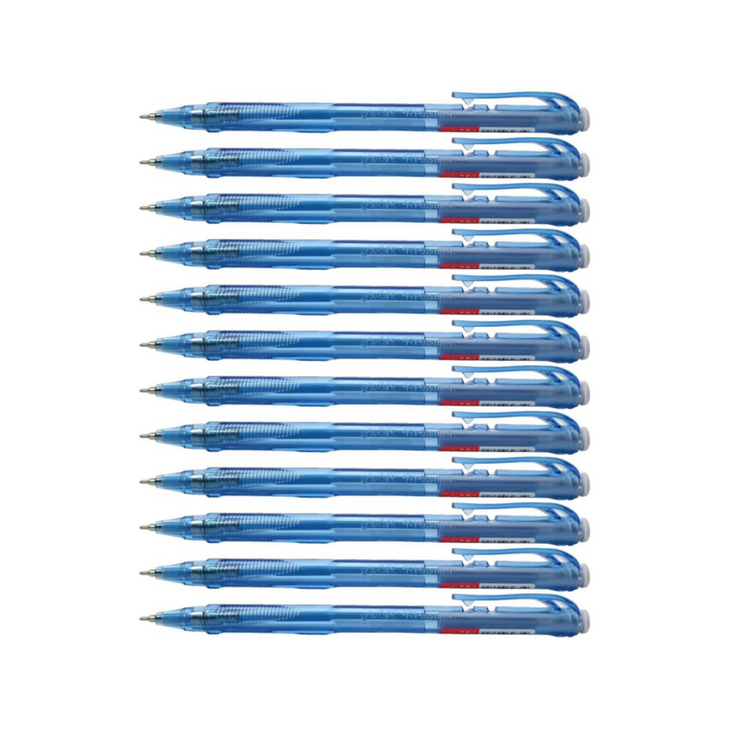 12pcs G'Soft WG5 Writemate Retractable Ball Point Pen 0.5mm | Blue