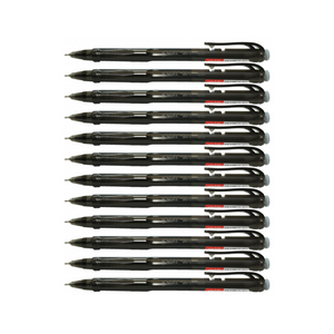 12pcs G'Soft WG7 Writemate Retractable Ball Point Pen 0.7mm | Black