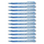 12pcs G'Soft W2 Retractable Ballpoint Pen 0.5mm - Blue