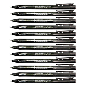 12pcs G'Soft Glory Retractable Ball Pen 0.5mm - Black