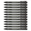 12pcs G'Soft Glory Retractable Ball Pen 0.7mm - Black