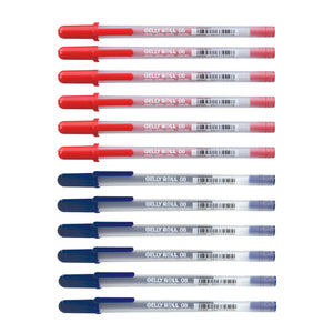 12pcs Sakura Gelly Roll 08 - Medium | Blue Red