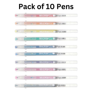 10pcs Sakura Gelly Roll 1.0mm Stardust Colour Pen