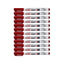12pcs G'Soft Jawi Writing Whiteboard Marker Pen - Chisel Tip - Red
