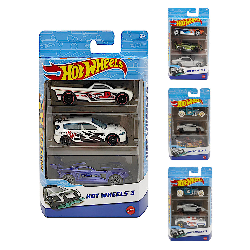 Hot Wheels 3 Cars Pack - assorted car