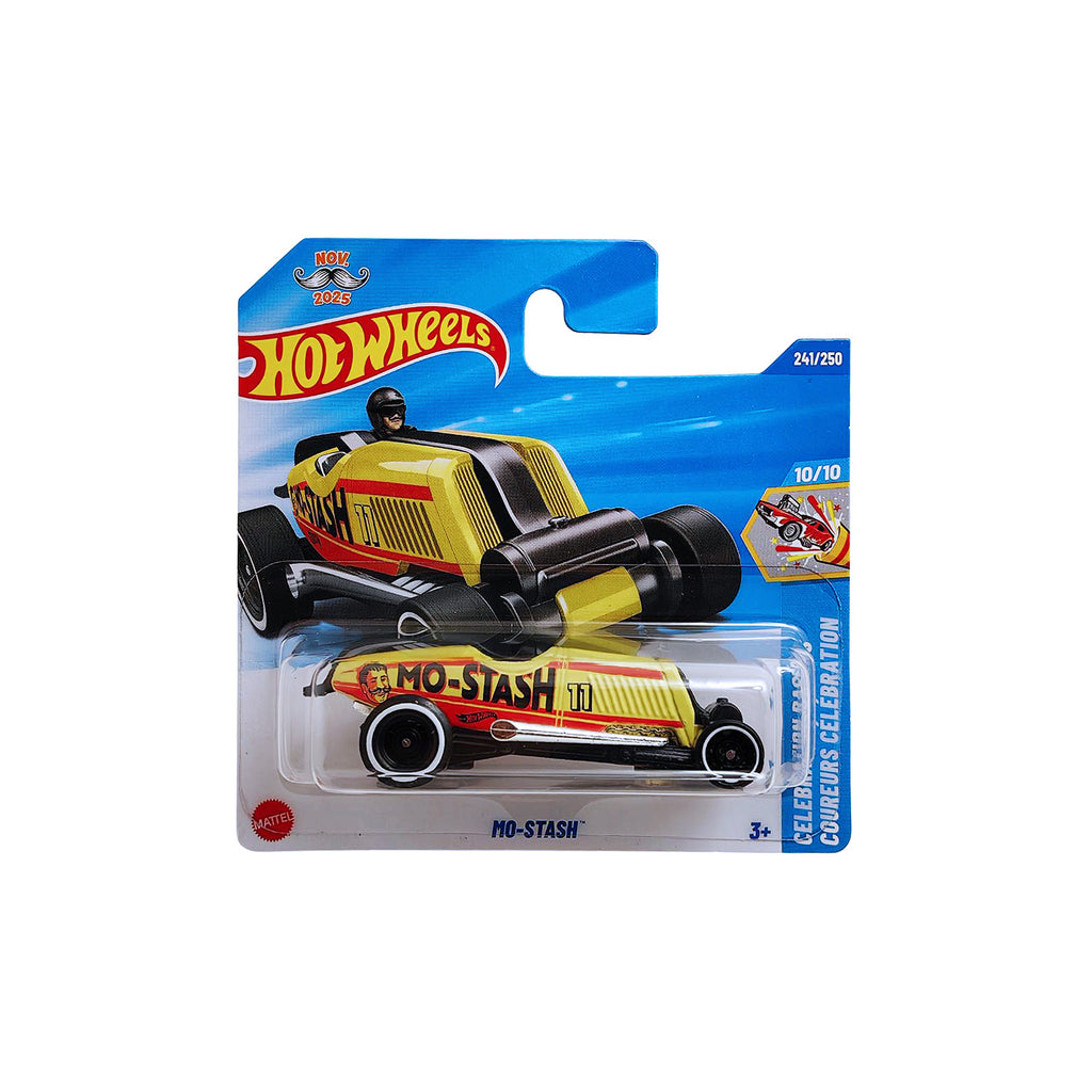 Hot Wheels CELEBRATION RACERS | Mo-Stash - Yellow (241/250) Short Card