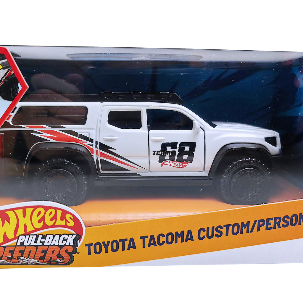 Hot Wheels Pull-Back Speeders | Toyota Tacoma - White (JCL98)