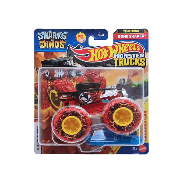 Hot Wheels Monster Trucks Bone Shaker Die-Cast Toy Station Hub