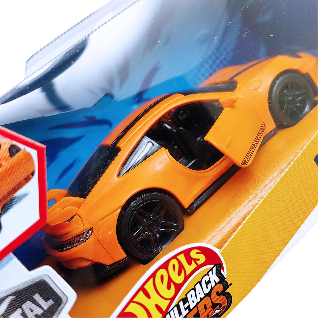 Hot Wheels Pull-Back Speeders | Porsche 911 GT3 - Orange (HPR79)