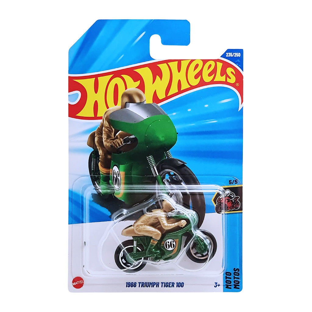 Hot Wheels MOTO | 1966 Triumph Tiger 100 - Green (235/250)