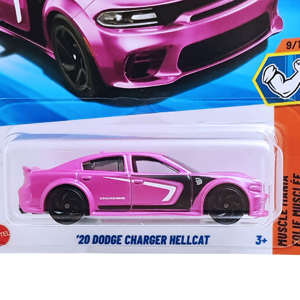 Hot Wheels MUSCLE MANIA | '20 Dodge Charger Hellcat - Pink (240/250)