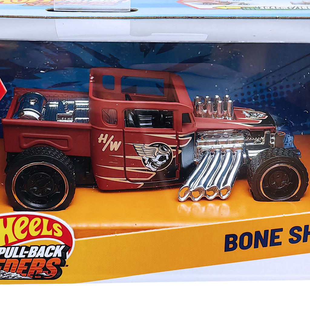 Hot Wheels Pull-Back Speeder | Bone Shaker - Brown (HPR87)