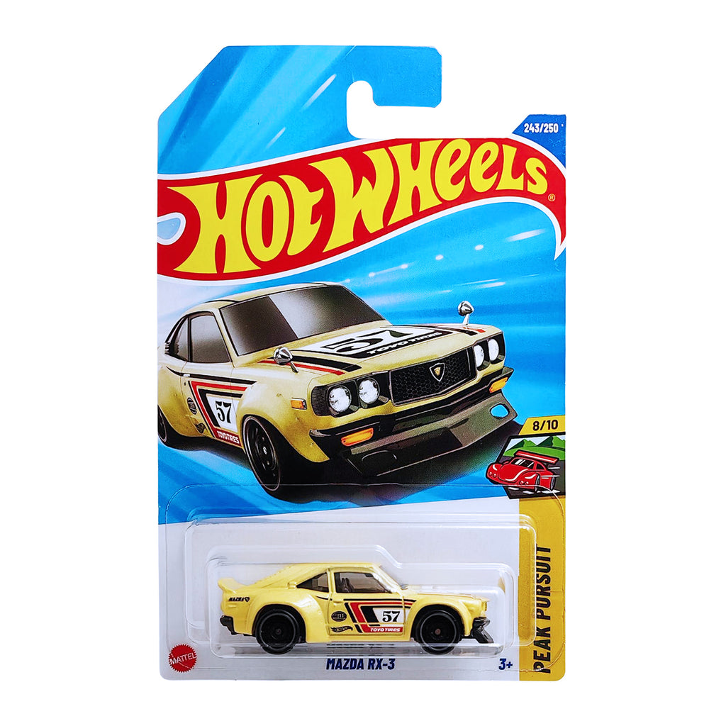 Hot Wheels PEAK PURSUIT | Mazda RX-3 - Yellow (243/250)