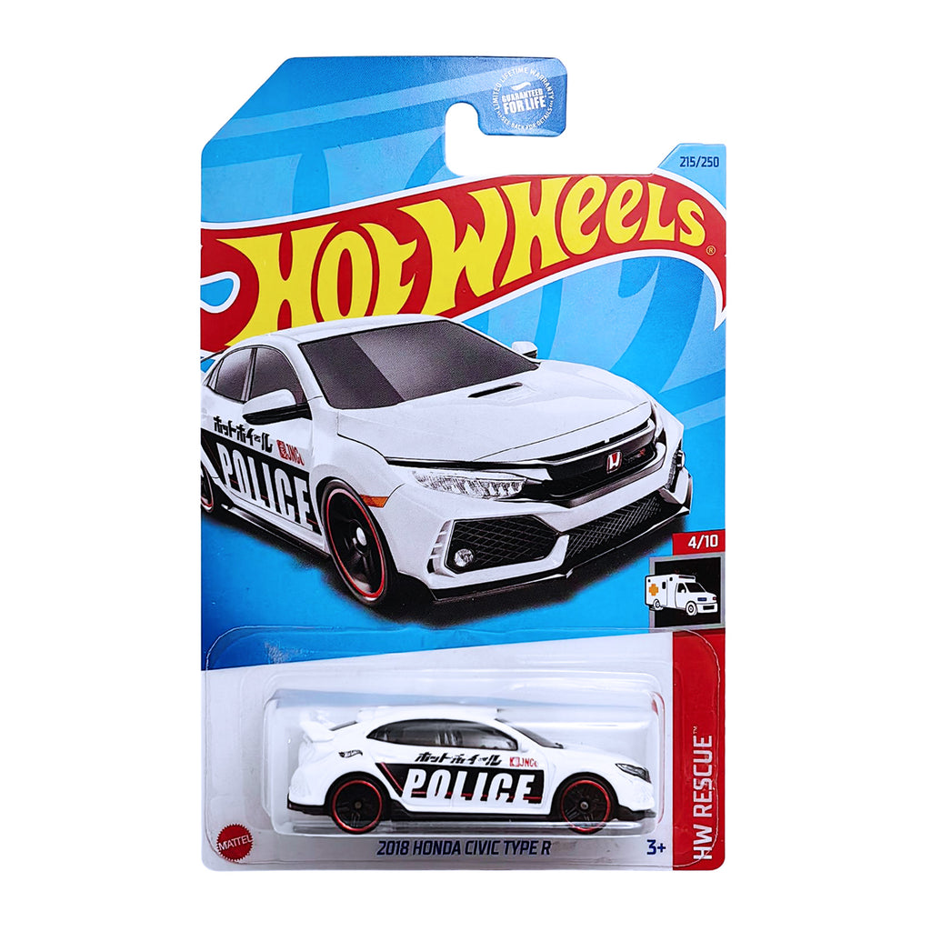 Hot Wheels HW RESCUE - 2018 Honda Civic Type R (US CARD)