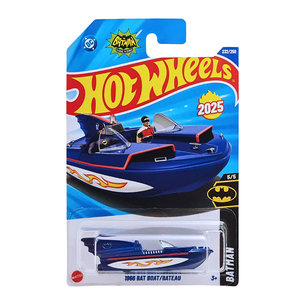Hot Wheels BATMAN | 1966 Bat Boat / Bateau - Blue (232/250)