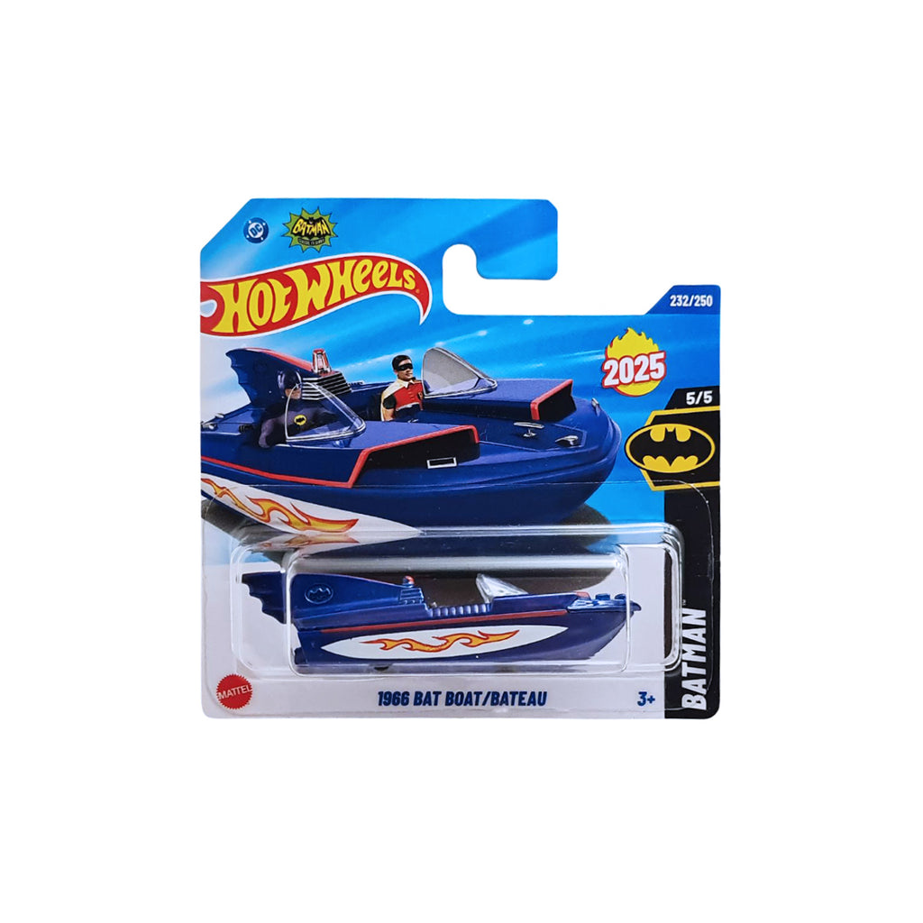 Hot Wheels BATMAN | 1966 Bat Boat / Bateau - Blue (232/250) SHORT CARD
