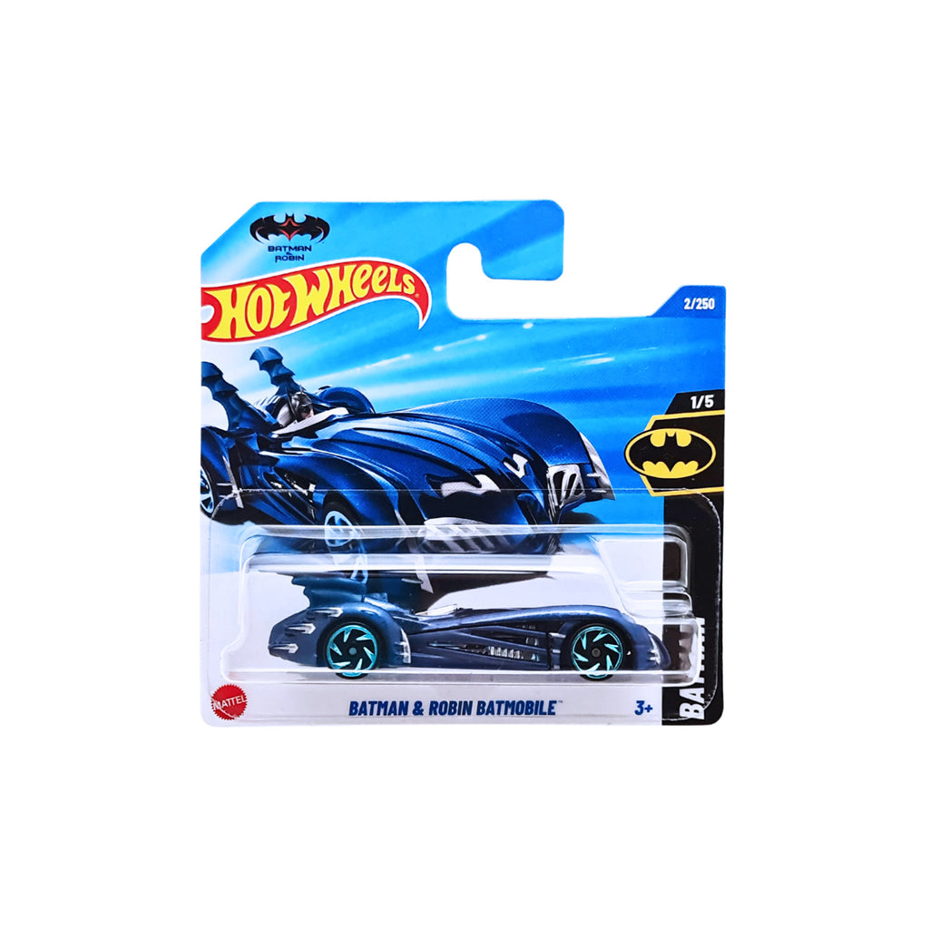 Hot Wheels BATMAN | Batman & Robin Batmobile - Dark Blue.V2 (2/250) Short Card