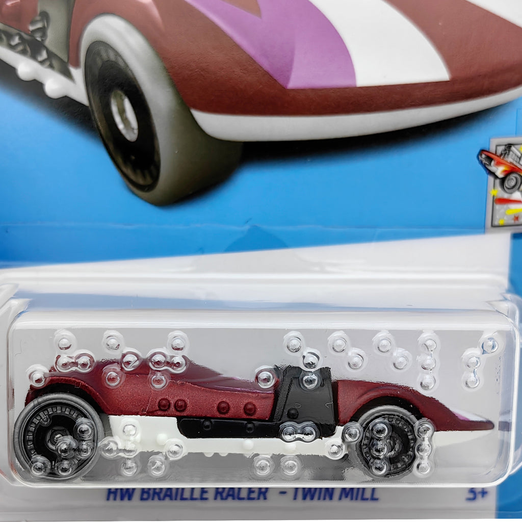 Hot Wheels CELEBRATION RACERS - HW Braille Racer Twin Mill