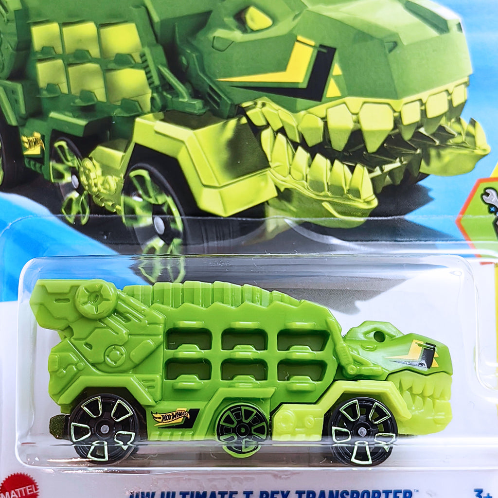 Hot Wheels Experimotors | HW Ultimate T-Rex Transporter - Green (156/250)