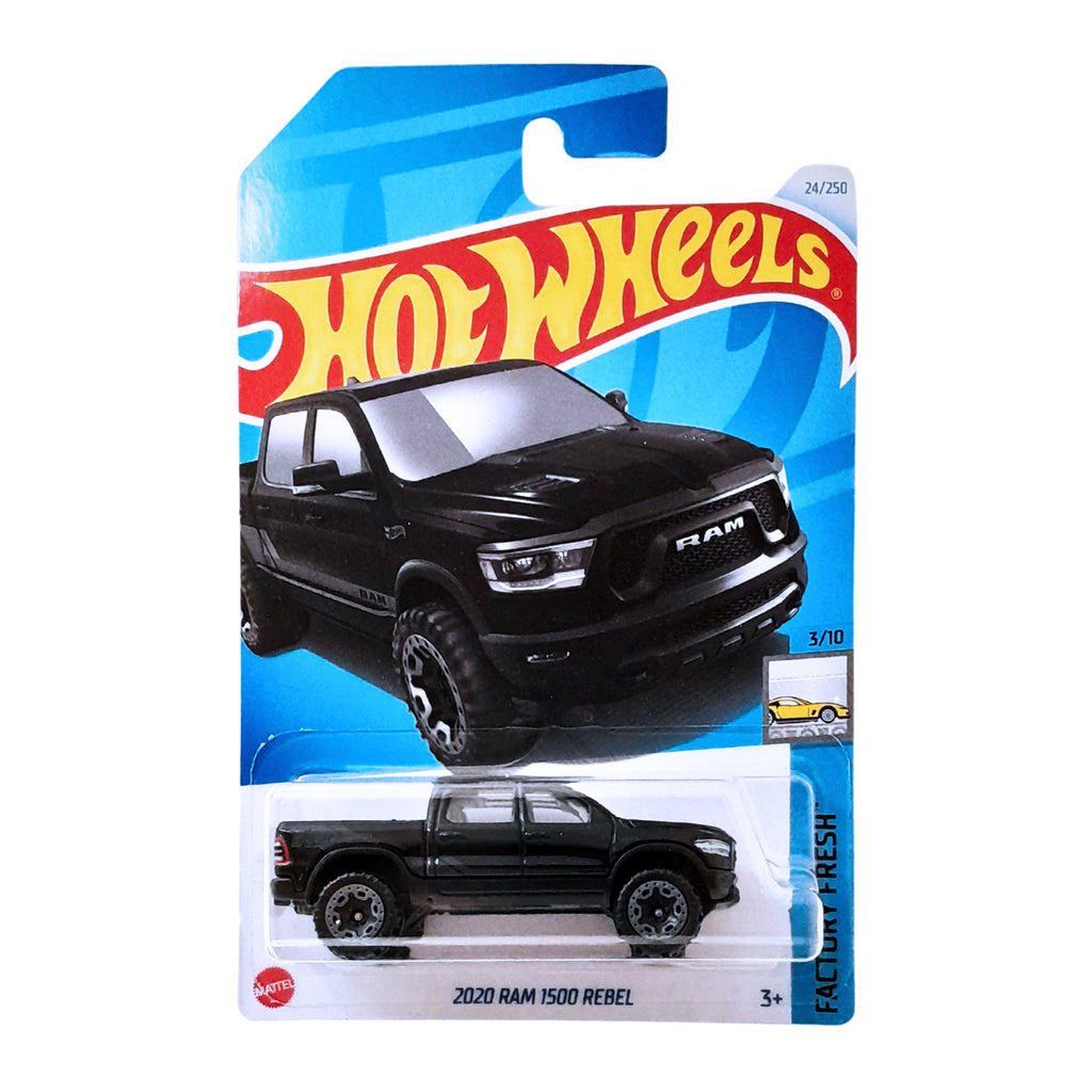 Hot Wheels FACTORY FRESH - 2020 RAM 1500 Rebel - Black