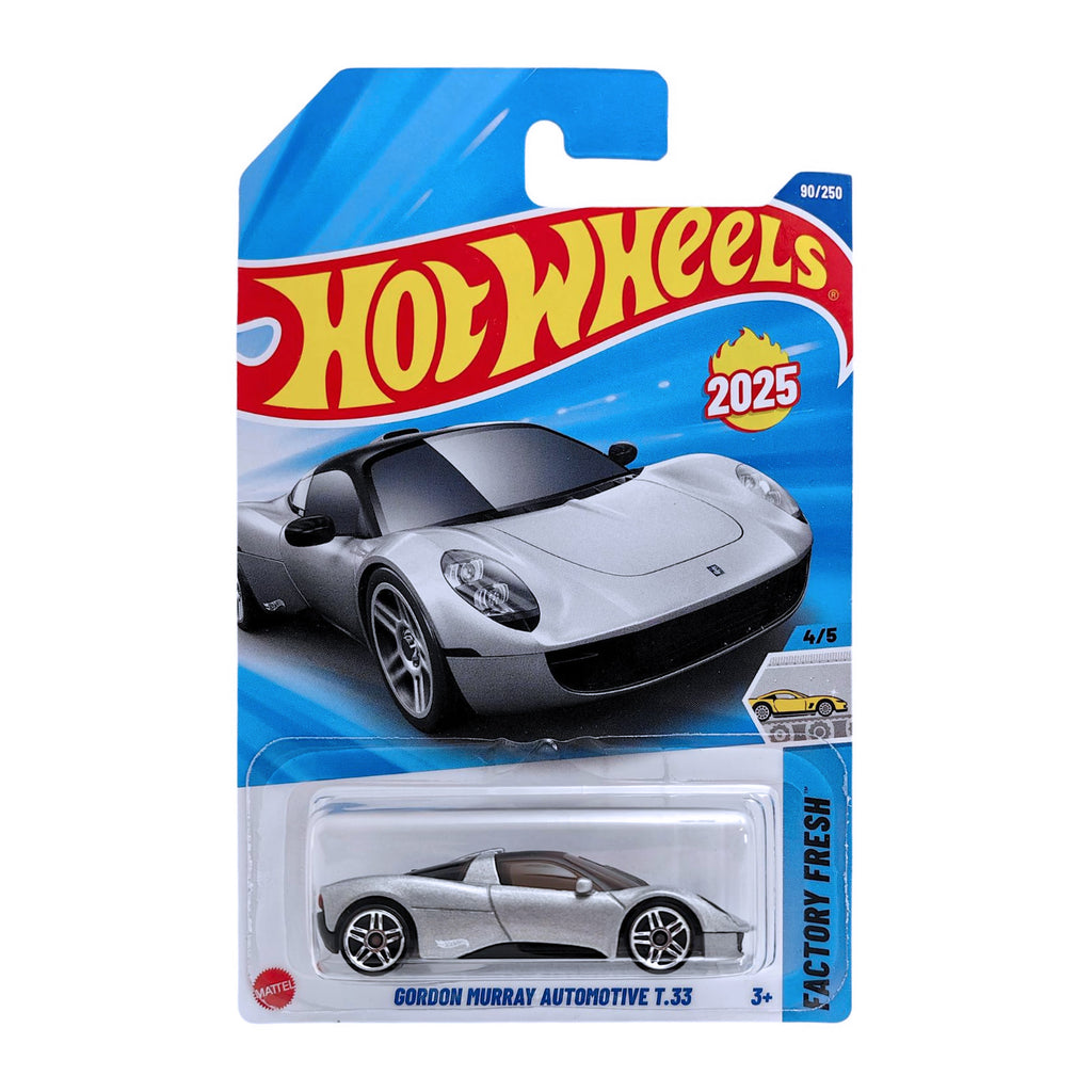 Hot Wheels FACTORY FRESH | Gordon Murray Automotive T.33 - Silver (90/250)