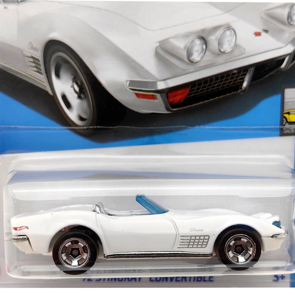 Hot Wheels FACTORY FRESH - '72 Stingray Convertible - White (47/250)