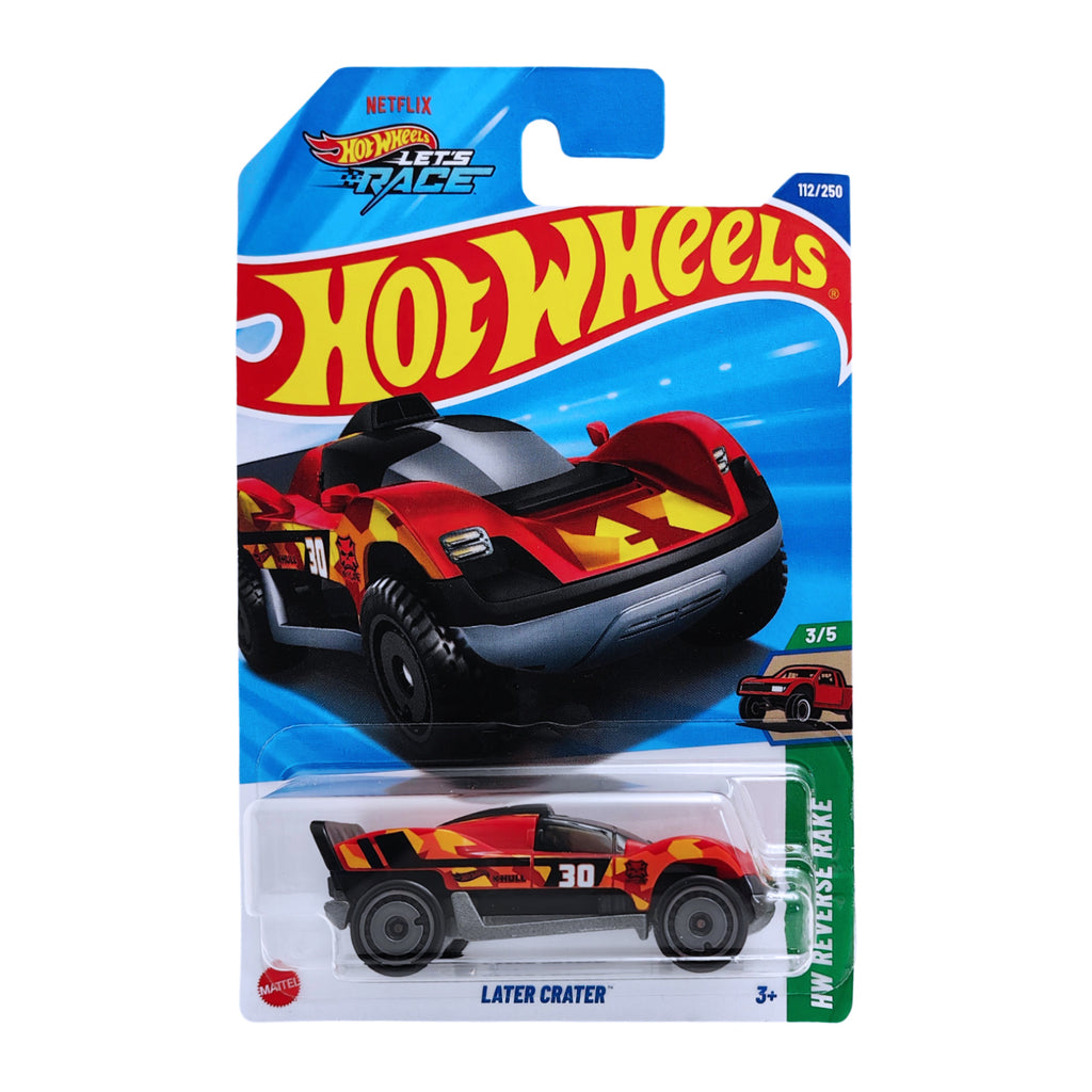 Hot Wheels HW REVERSE RAKE | Later Crater - Red (112/250)