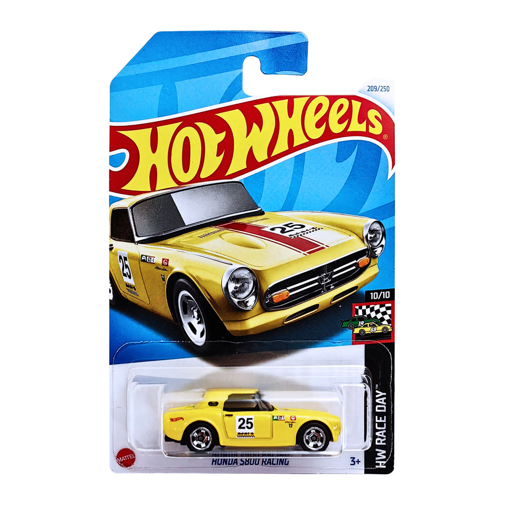 Hot Wheels HW RACE DAY | Honda S800 Racing - Yellow (209/250)