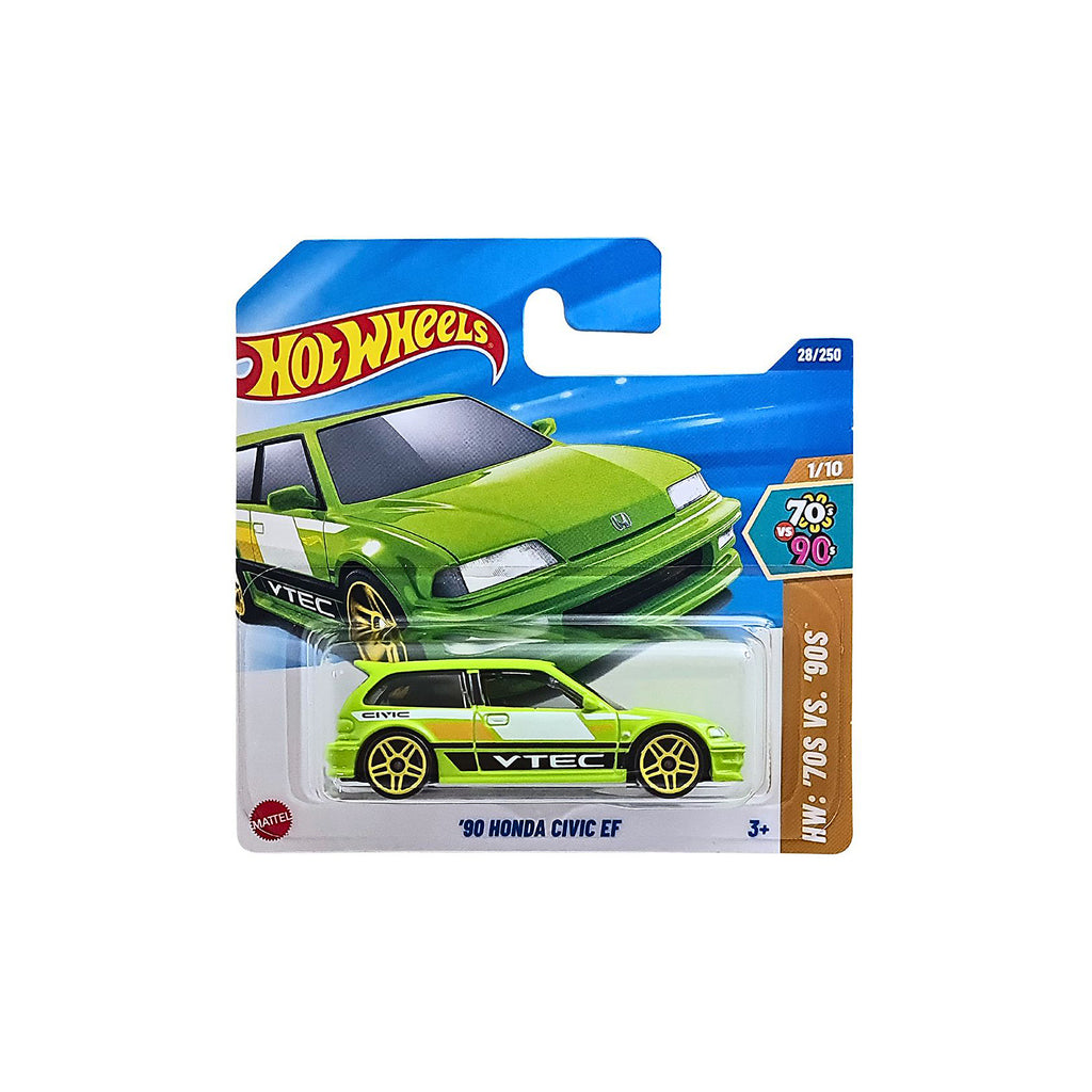 Hot Wheels HW '70S VS. 90'S | '90 Honda Civic EF - Lime (28/250)SC
