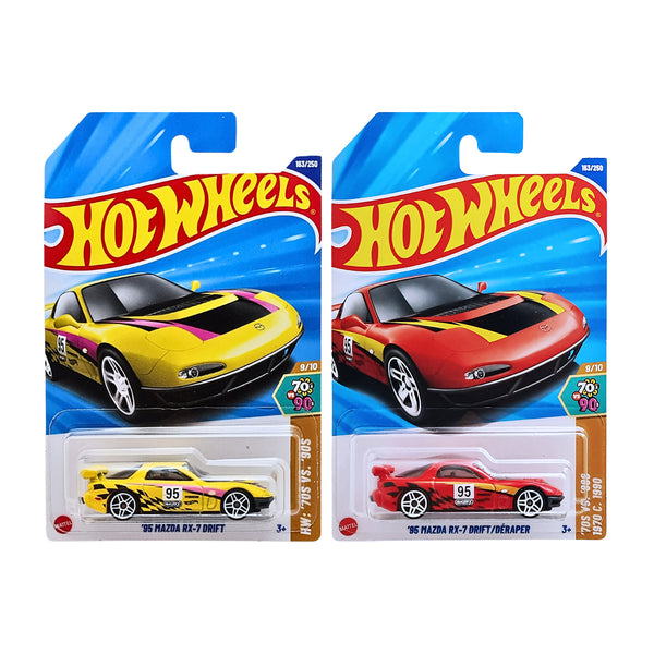 Hot Wheels '95 Mazda RX-7 Drift | HW 70s vs 90s | 1Station Hub – 1