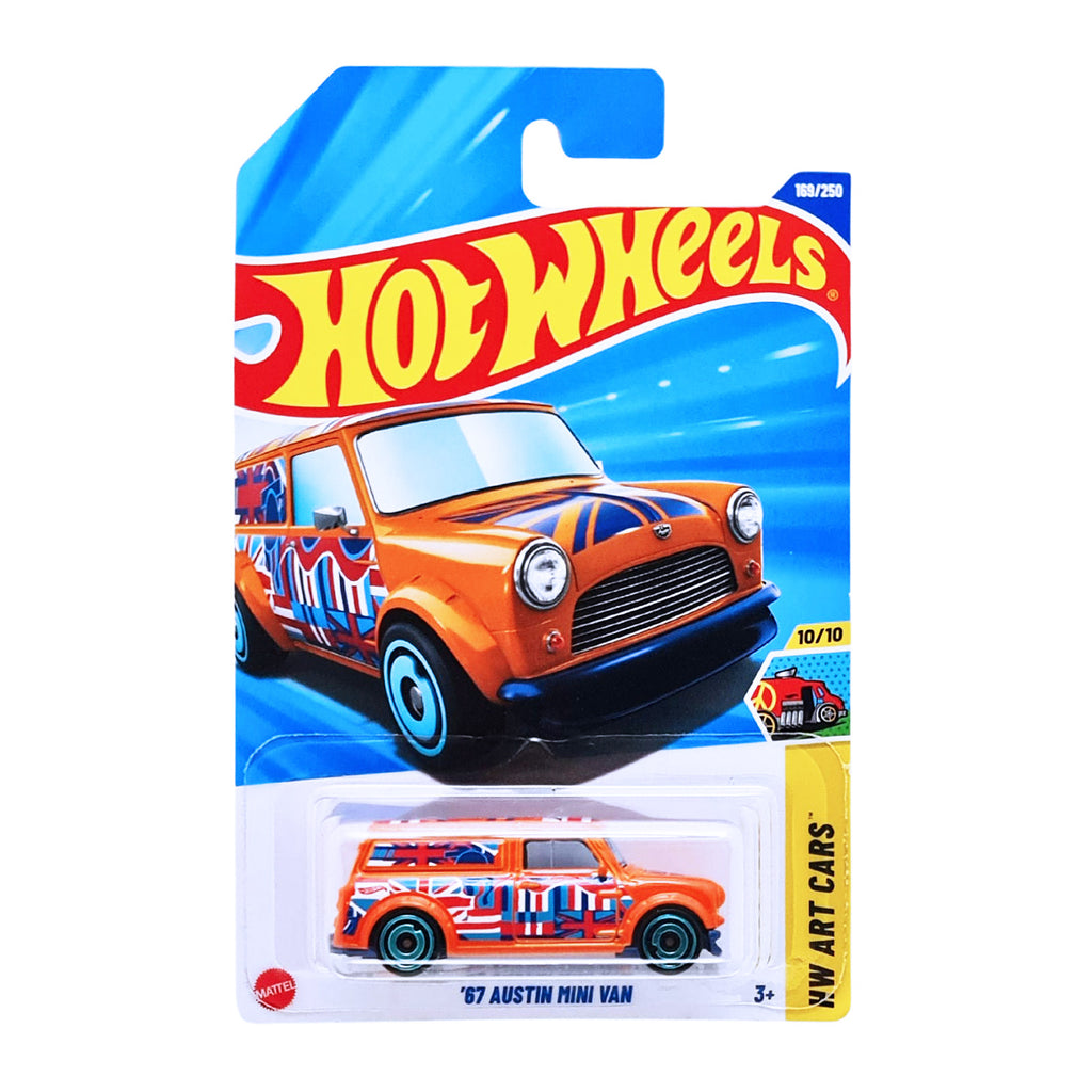 Hot Wheels HW ART CARS | '67 Austin Mini Van - Orange (169/250)