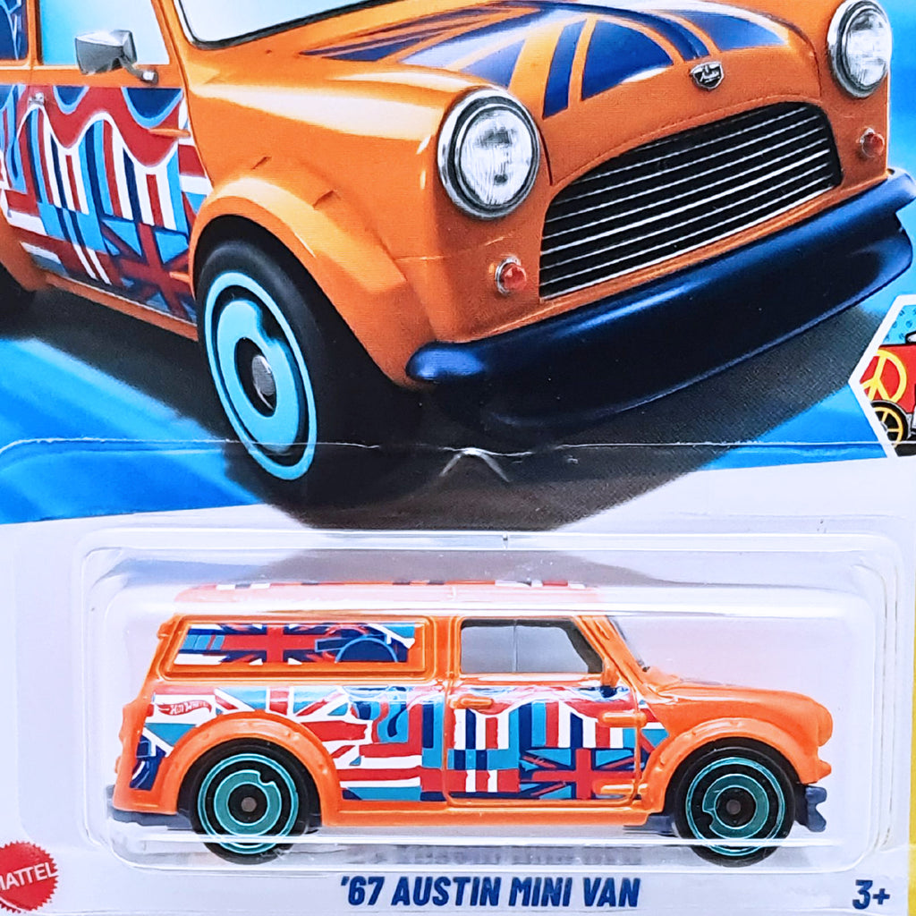 Hot Wheels HW ART CARS | '67 Austin Mini Van - Orange (169/250)