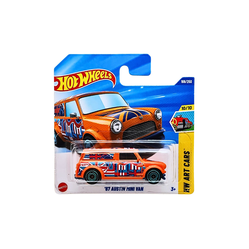 Hot Wheels HW ART CARS | '67 Austin Mini Van - Orange (169/250) Short Card