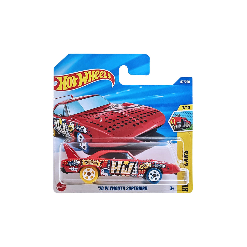 Hot Wheels HW ART CARS | '70 Plymouth Superbird - Red (87/250) SHORT CARD