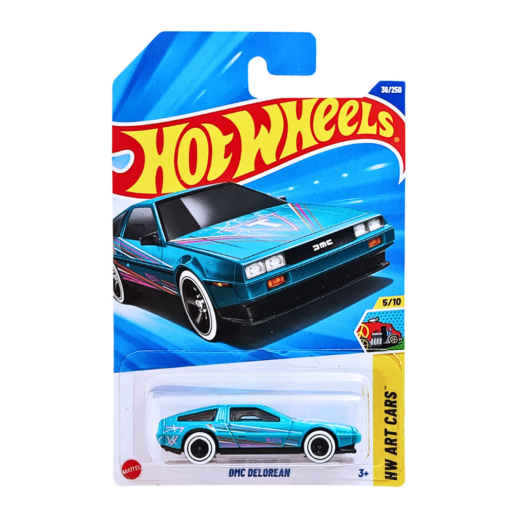 Hot Wheels HW ART CARS | DMC Delorean - Turquoise (36/250)