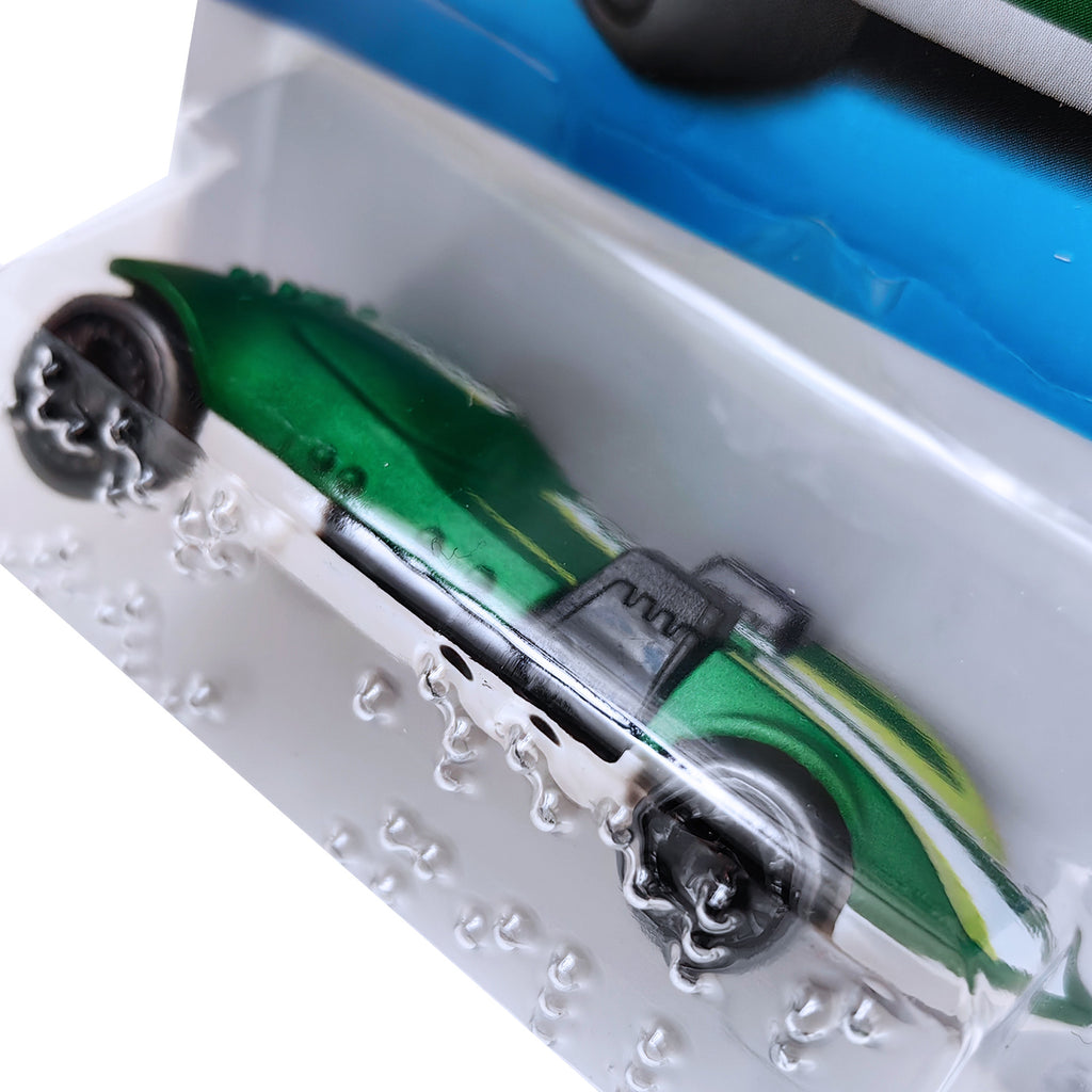 Hot Wheels CELEBRATION RACERS - HW Braille Racer Twin Mill - Green.White