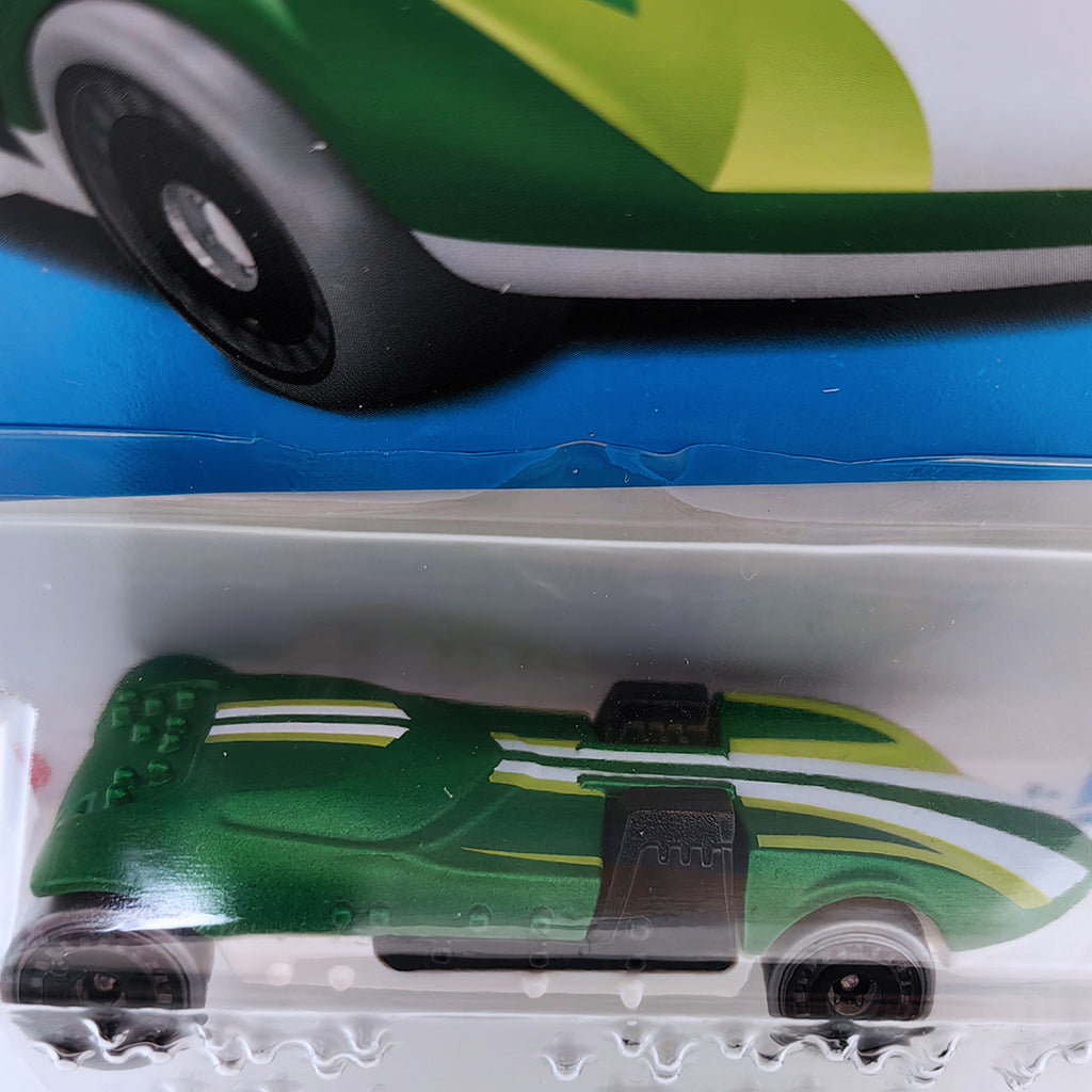 Hot Wheels CELEBRATION RACERS - HW Braille Racer Twin Mill - Green.White