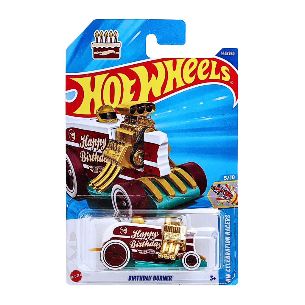 Hot Wheels HW CELEBRATION RACERS | Birthday Burner - Brown-RTH (143/250)