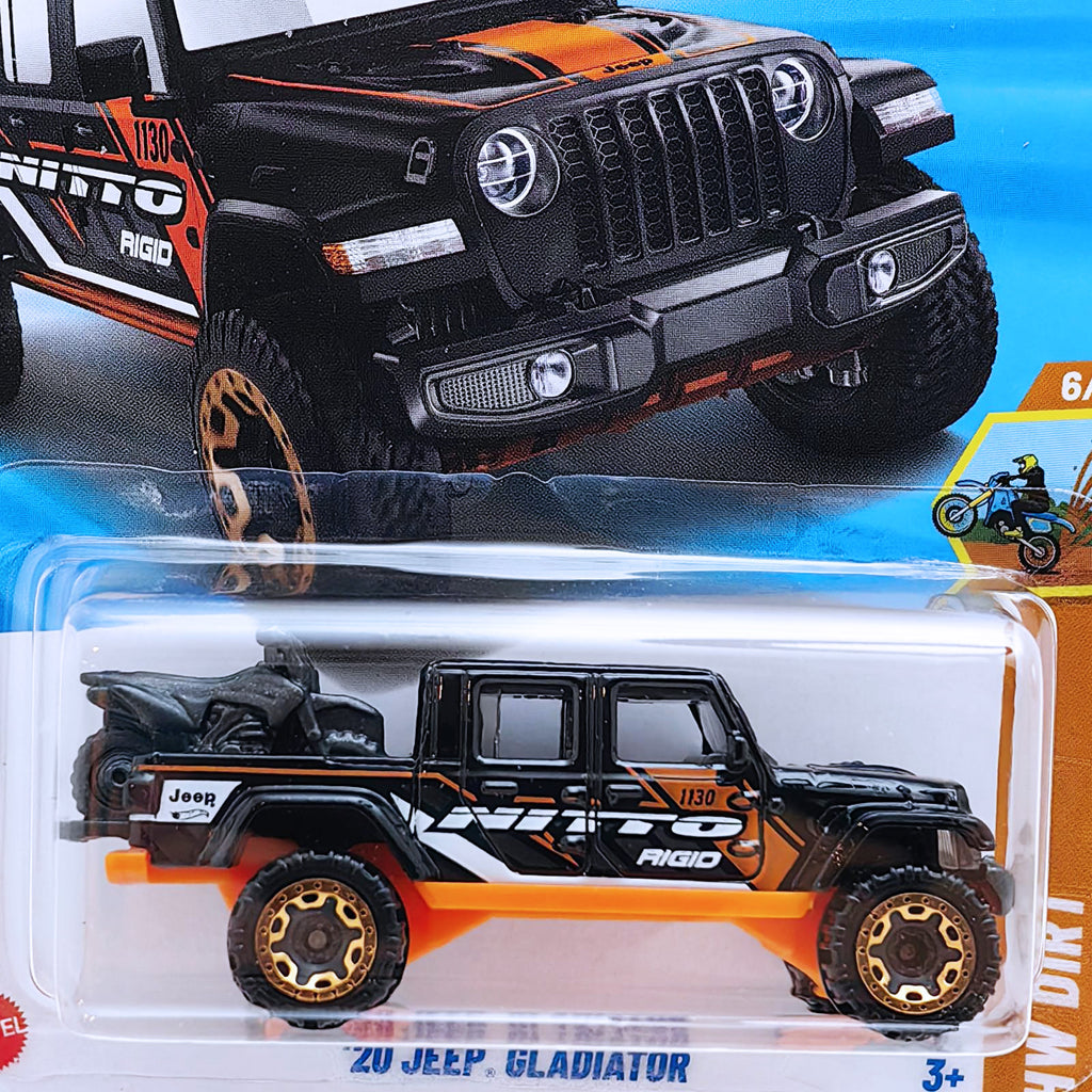 Hot Wheels HW DIRT | '20 Jeep Gladiator - Black (130/250)