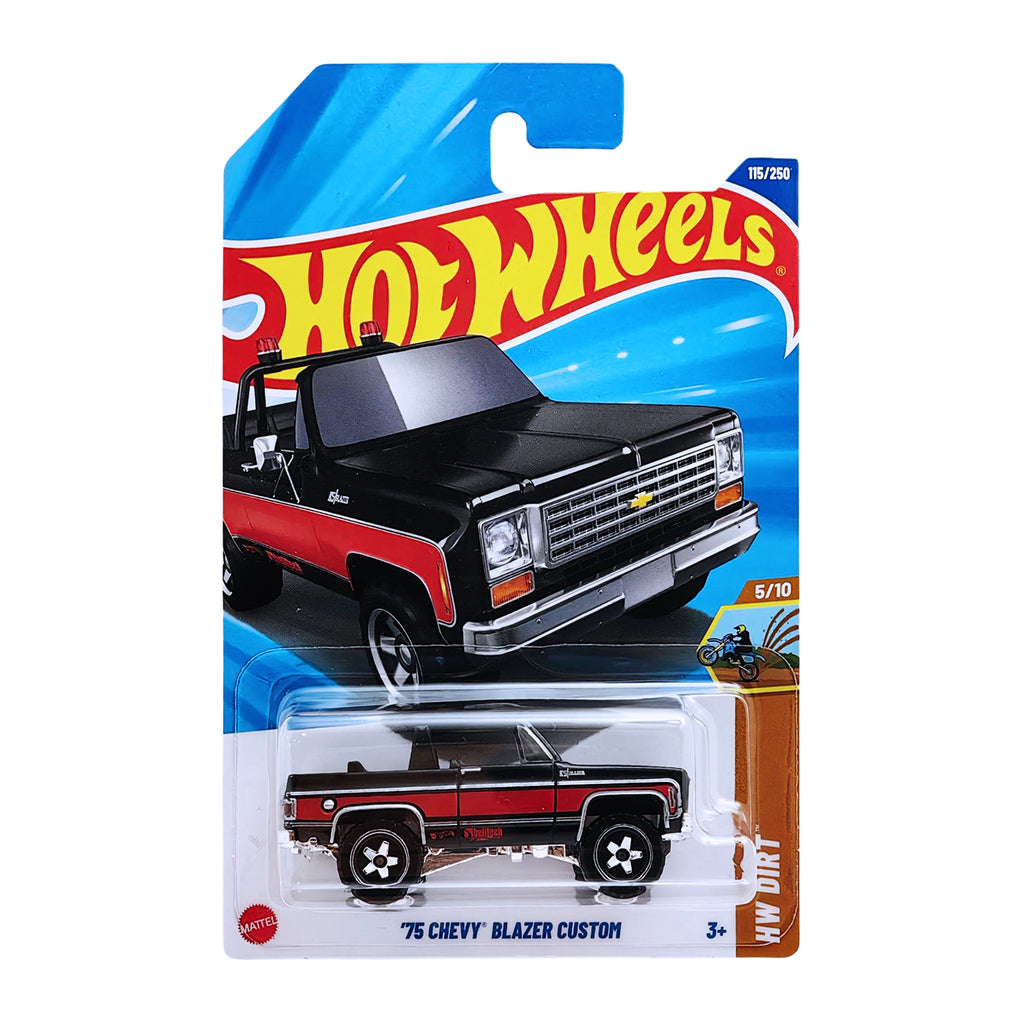 Hot Wheels HW DIRT | '75 Chevy Blazer Custom - Black (115/250)