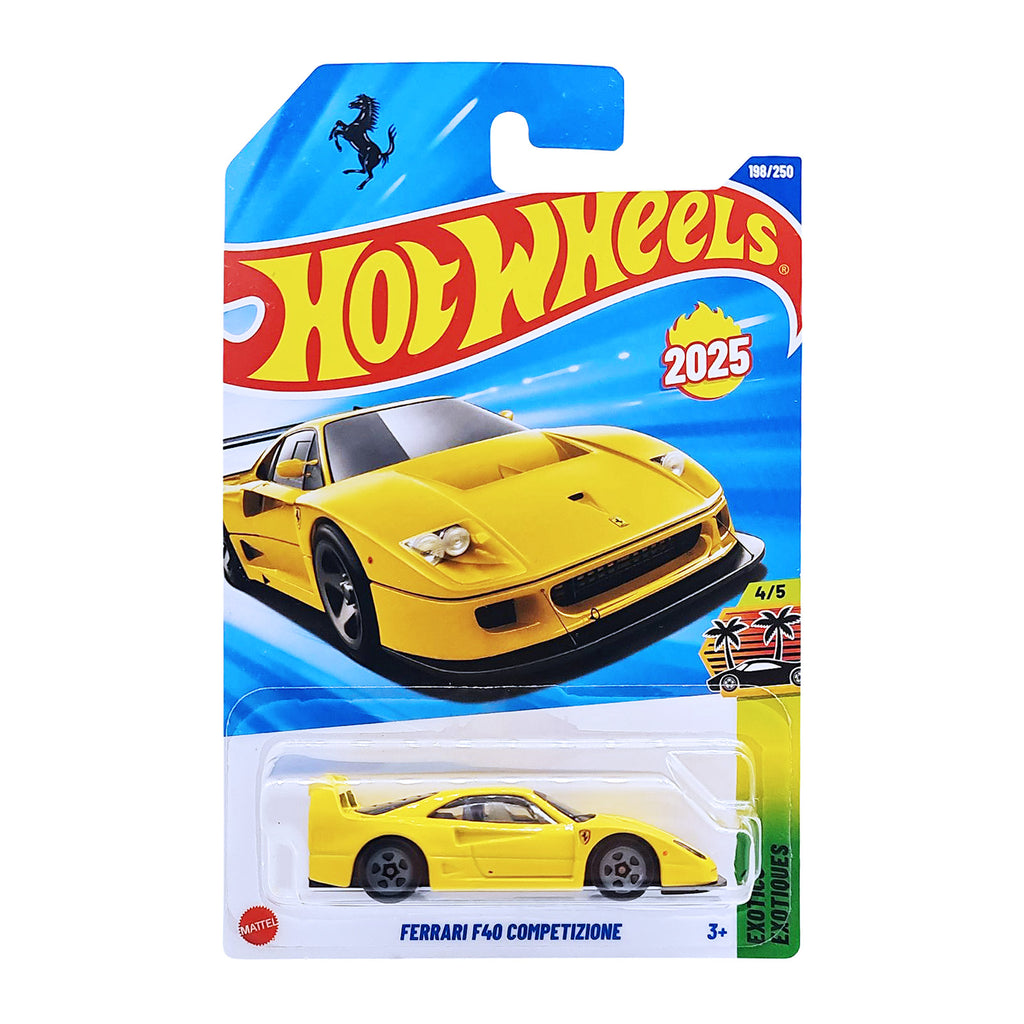 Hot Wheels EXOTICS  | Ferrari F40 Competizione - Yellow (198/250)