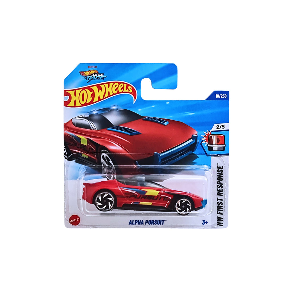 Hot Wheels HW FIRST RESPONSE | Alpha Pursuit - Red (18/250) Short Card