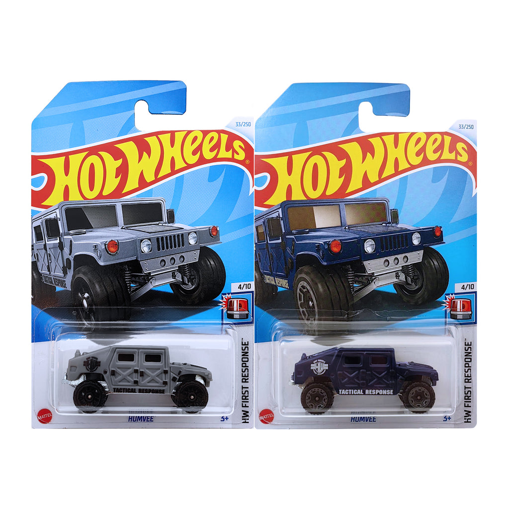Hot Wheels HW FIRST RESPONSE - Humvee | Grey, Dark blue
