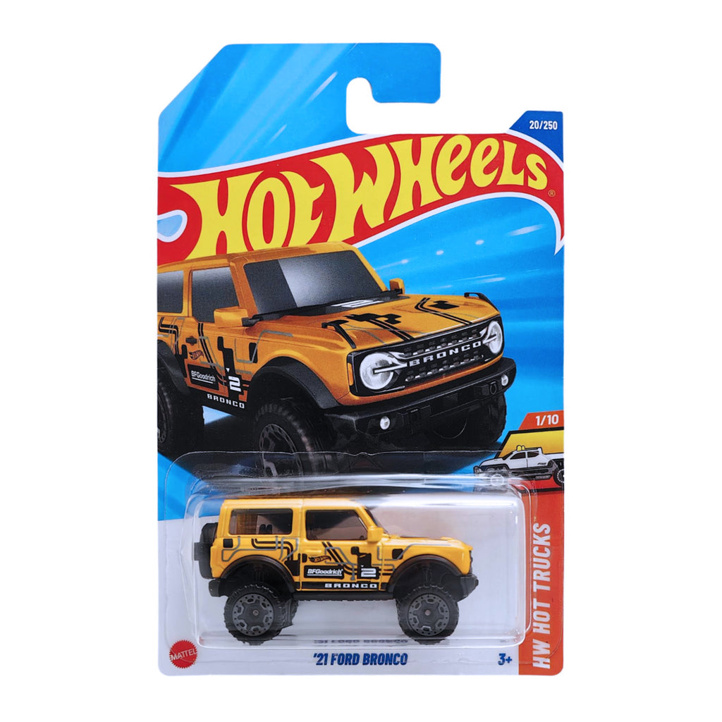 Hot Wheels HW HOT TRUCKS | '21 Ford Bronco -Yellow (20/250)