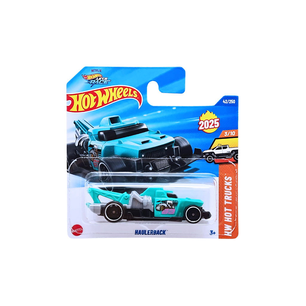 Hot Wheels HW HOT TRUCKS | Haulerback - Teal (42/250) Short Card