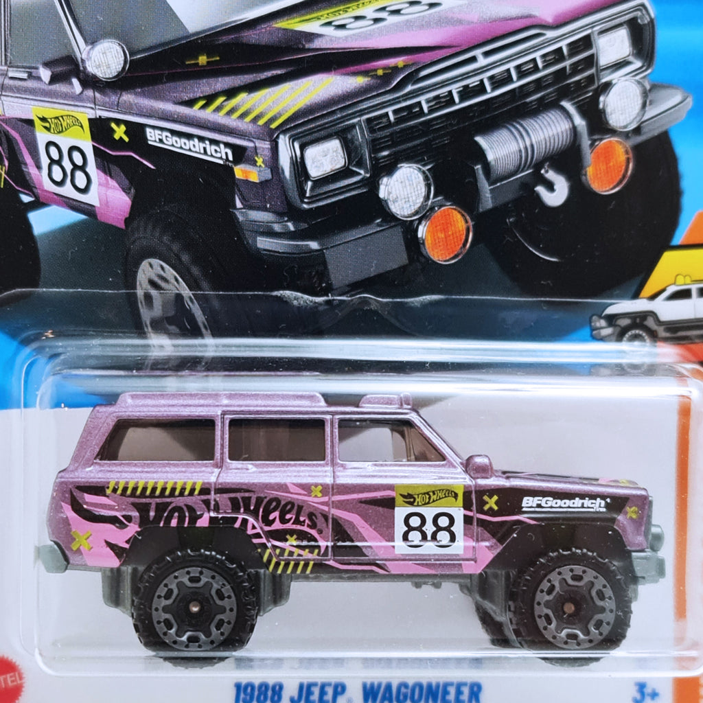 Hot Wheels HW HOT TRUCKS | 1988 Jeep Wagoneer - Purple (44/250)